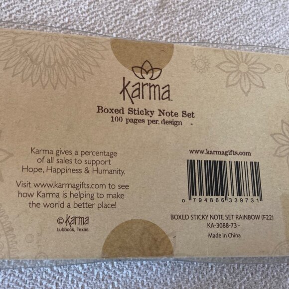 Karma Sticky Note Set “Rainbow” - Picture 9 of 9